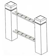 ヨド切金具付塔婆立